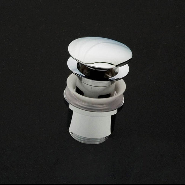 Lacava - Click-clack drain for European lavatories, with round dome cover, with overflow holes. DIAM: 2 5/8'' - Polished Nickel