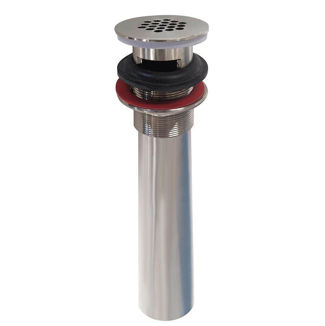 Lacava - Grid drain for American lavatories.  With over-flow holes.  DIAM: 2 1/4'' - Titanium