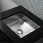 Lacava - Under-counter or self-rimming Bathroom Sink without an overflow. 16 gauge stainless steel. W: 17''D: 14 5/8'' H: 4 3/4'' - Brushed Stainless Steel