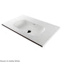 Lacava - Vanity top solid surface sink with overflow. W: 31-3/4'', D: 18-1/8'', H: 5-1/2'' - Gloss White