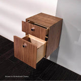 Lacava - Wall-mount or free-standing cabinet with two drawers, polished chrome pulls included. 13 3/8''W, 13 3/8''D, 17 3/4''H - Zest