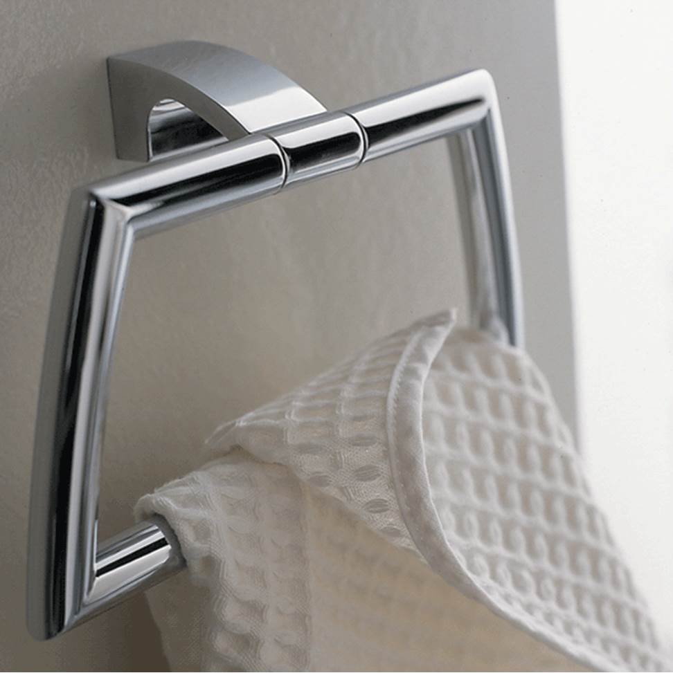 Lacava - Wall-mount towel ring made of chrome plated brass. W: 8 3/4'' - Polished Chrome