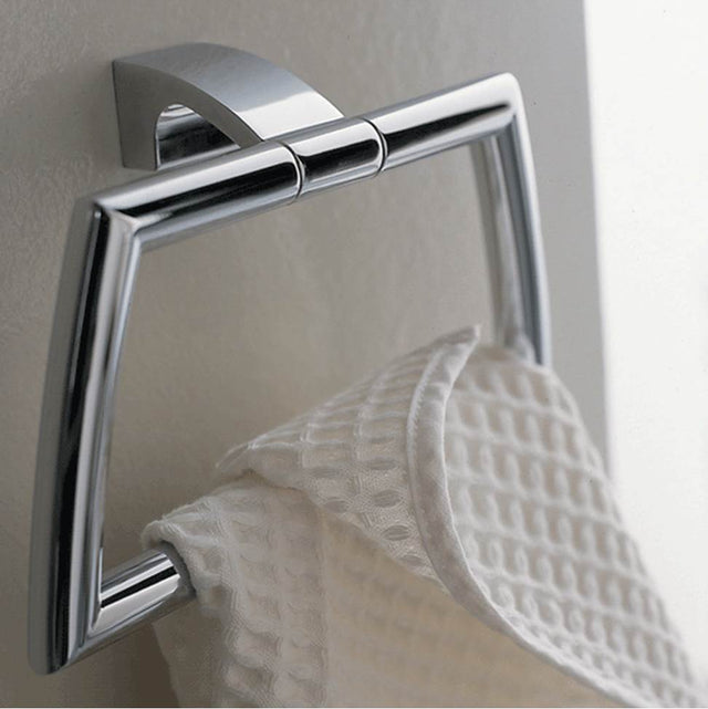 Lacava - Wall-mount towel ring made of chrome plated brass. W: 8 3/4'' - Polished Chrome