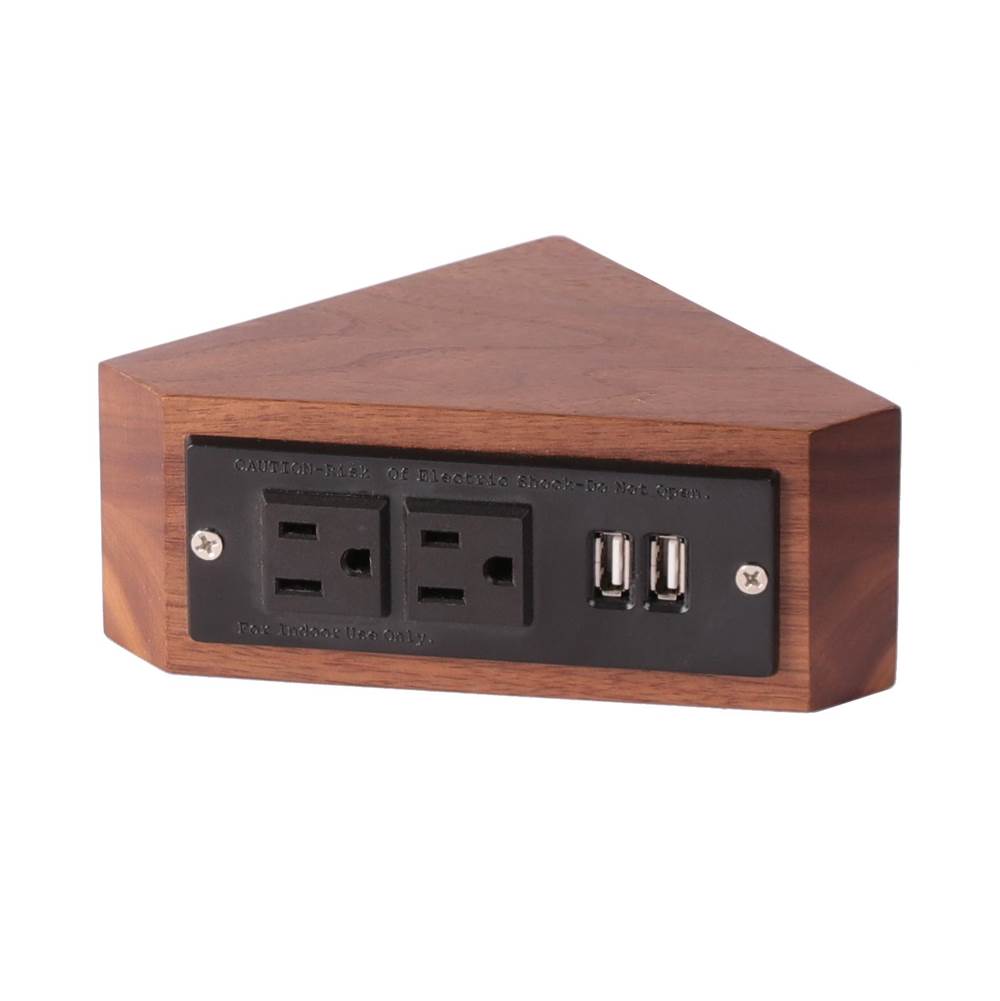 Lacava - Add-on outlet box w/double outlet + 2 USB ports  baltic birch - No Finish