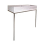 Lacava - Floor-standing metal console stand for ADA-compliant installation, made of stainless steel or brass. It must be attached to wall. Sink 5460 sold separately. Shipping class 4. Former code: 5460L-ADA. - Polished Stainless Steel