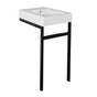 Lacava - Floor-standing metal console stand with a towel bar (Bathroom Sink 5066 sold separately), made of stainless steel or brass. - Powder Coated Brass