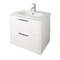 Lacava - Wall-mount under-counter vanity with two drawers, sink 8075 sold separately.  W: 23 1/4'', D: 17 5/8'', H: 20'' - Natural Walnut