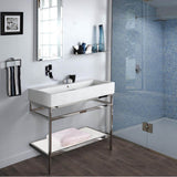 Lacava - Optional solid surface shelf for metal console stand AQG-FR-17 - Brushed Stainless Steel