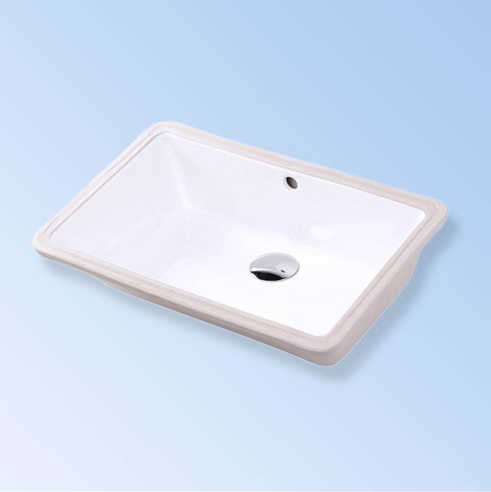 Lacava - Under-counter porcelain Bathroom Sink with an overflow, unglazed exterior, 20 7/8''W, 13 1/8''D, 7 1/4''H - Matte Black
