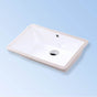 Lacava - Under-counter porcelain Bathroom Sink with an overflow, unglazed exterior, 20 7/8''W, 13 1/8''D, 7 1/4''H - Matte Black
