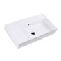 Lacava - Wall-mounted or vessel porcelain washbasin with overflow - White