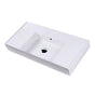 Lacava - Wall-mount or vanity top porcelain sink with an overflow and a deck on the right-hand and left-hand side - White