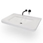 Lacava - Vanity top sink made of concrete, no overflow.  W: 37'', D: 23'', H: 6 1/8''.  01 one faucet hole. - Lilac