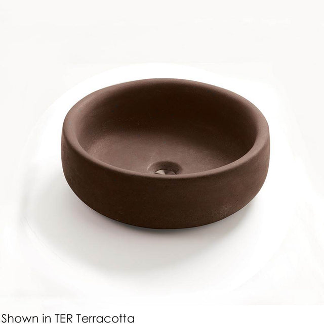 Lacava - Vessel sink made of concrete, no overflow - Moss