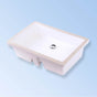 Lacava - Under-counter porcelain Bathroom Sink with an overflow, unglazed exteri. 22''W, 15 3/8''D, 6''H - Matte Black