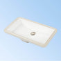 Lacava - ADA under-counter porcelain sink with an overflow. W:21'', D:12'', H: 5 3/4'' - White