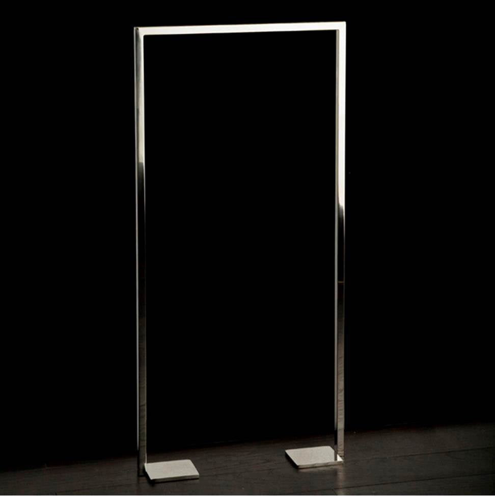 Lacava - Floor-mount towel stand made of stainless steel, fixing floor kit included. 19 3/4''W, 4''D, 41 3/8''H - Matte White