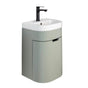 Lacava - Wall-mount vanity with one left hinged door with two attached shelves and fingerpull opening. Sink 4282 sold separately. 14-1/2''W, 13-3/8''D, 20''H - Gloss Ardesia