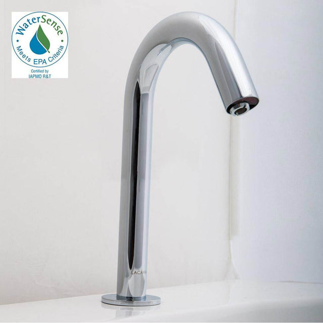 Lacava - Electronic Bathroom Sink faucet for cold or premixed water. Recommended mixing valves sold separately: EX20A or EX25A. SPOUT: 5'', H: 9 1/2''. - Titanium