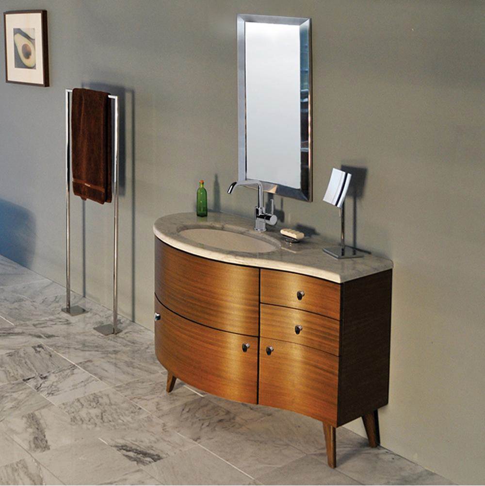 Lacava - Countertop for vanity FLO-F-42L, with a cut-out for Bathroom Sink 33LA,  42 1/2''W, 21 3/4''D, 1 1/4''H. - Lava