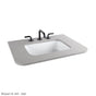 Lacava - Countertop for vanity FLT-W-30 with a cut-out for sink H270. W:30'' x D:22''. Stone Specify finish option - Bianco Stone