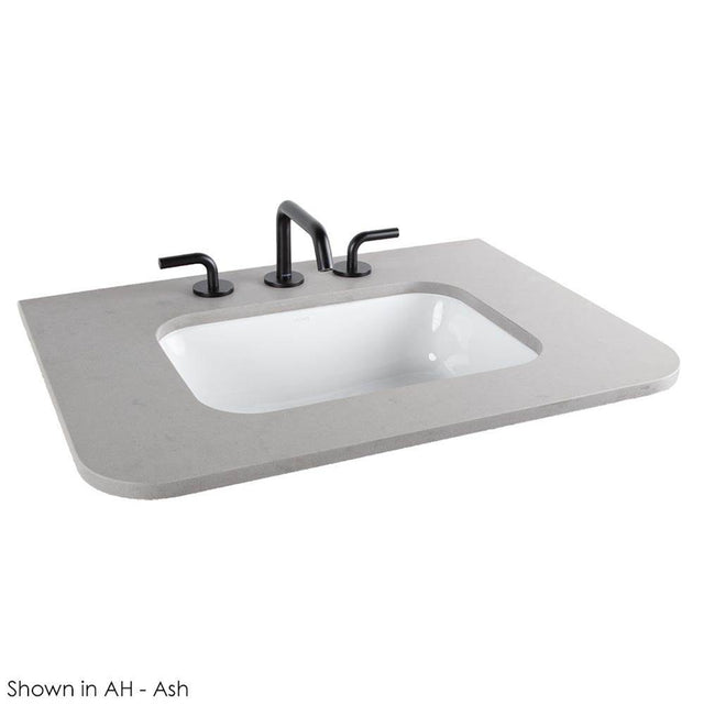 Lacava - Countertop for vanity FLT-W-72S with a cut-out for sinks H270, 5260, H264UN or CT58UN. W:72'' x D:22''. Lava Solid Surface - Lava Solid Surface