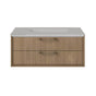 Lacava - Solid Surface countertop with a cut-out for under-mount sink 5452UN for wall-mount under-counter vanity GEM-UN-30 - Lava