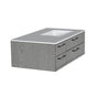 Lacava - Solid Surface countertop with a cut-out for under-mount sink 5452UN for wall-mount under-counter vanity GEM-UN-36R  with sink on the right - Marmo