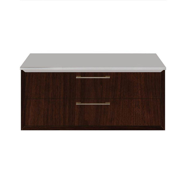 Lacava - Solid Surface countertop for wall-mount under-counter cabinet GEM-ST-30, sold together with the cabinet. W: 30'', D: 22'', H: 1/2''. - Matte White