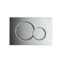 Lacava - Samba01 dual-flush actuator. - Polished Chrome