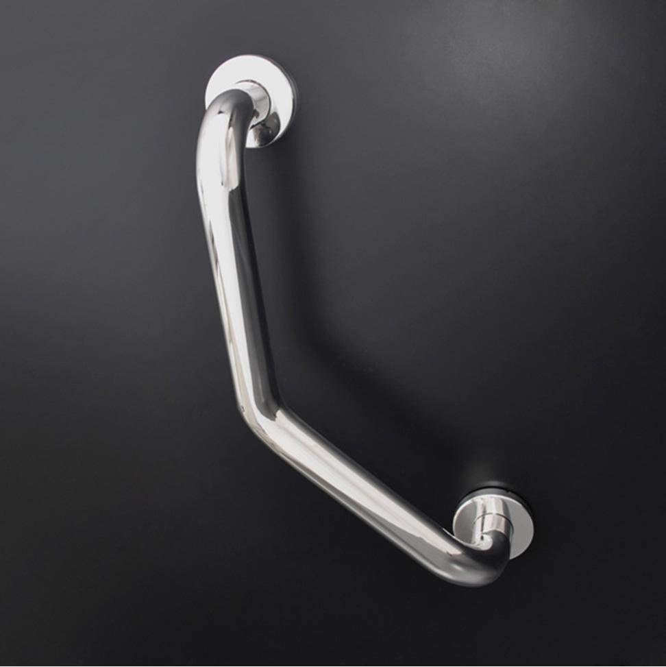 Lacava - Grab bar made of stainless steel, 17''W. - Powder Coated Brass