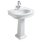 Lacava - Wall-mount or vanity top porcelain Bathroom Sink with an overflow - White