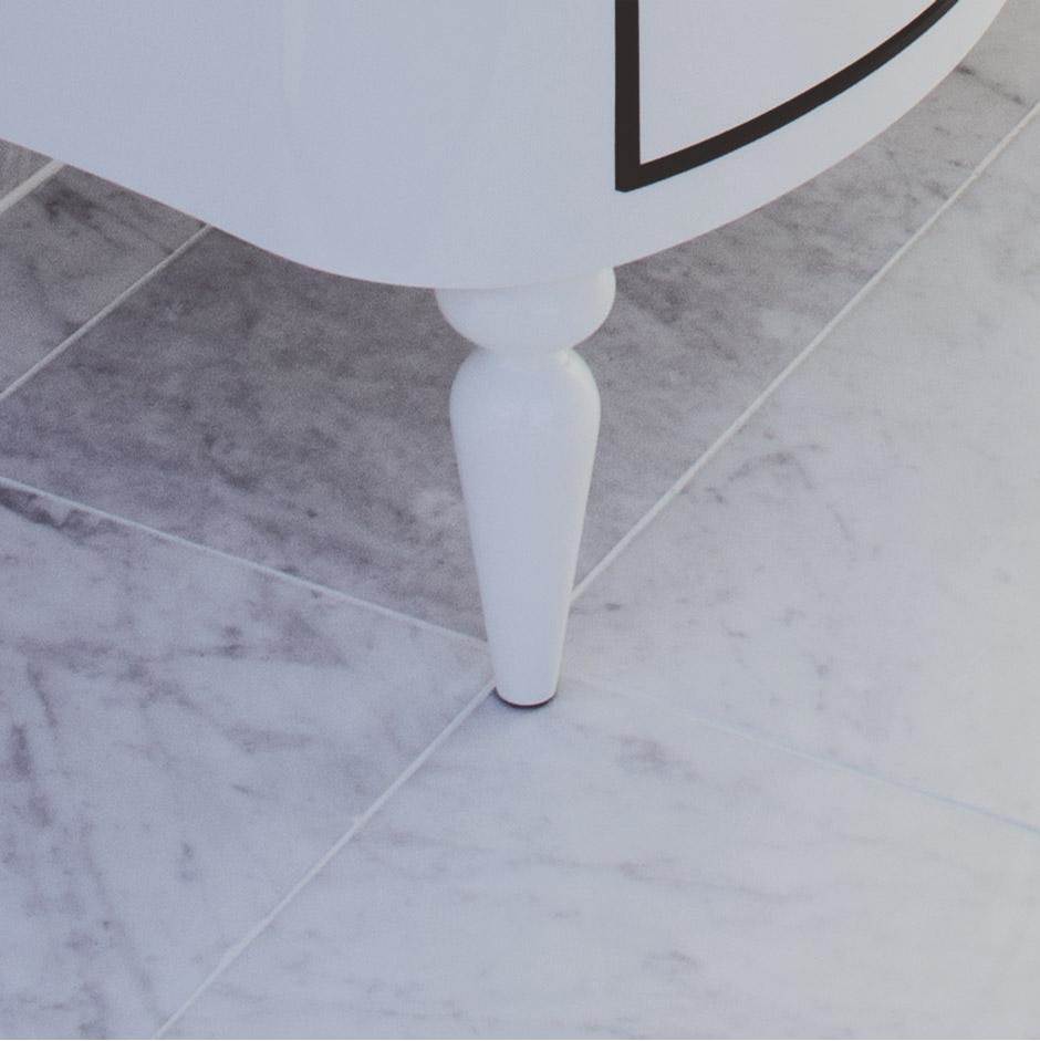 Lacava - Turned legs for vanities H251C, H252C, H253C, set of 2 - Gloss Ardesia