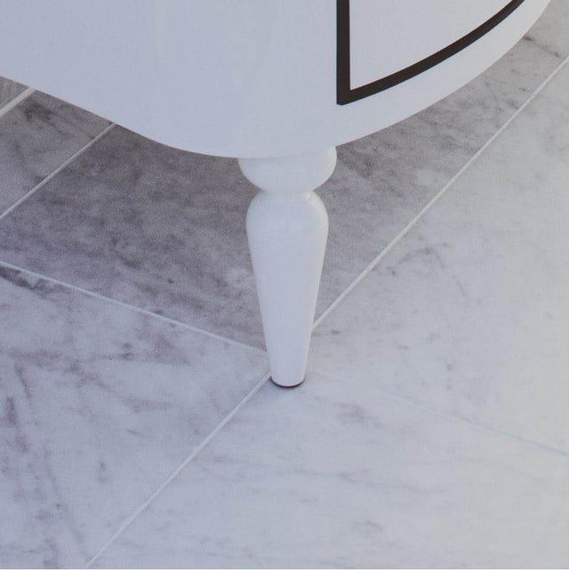 Lacava - Turned legs for vanities H251C, H252C, H253C, set of 2 - Gloss Ardesia