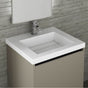 Lacava - Vanity-top Bathroom Sink made of solid surface - Gloss White