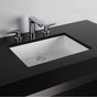 Lacava - Under-counter Bathroom Sink made of solid surface with an overflow. W: 23 1/2'', D: 15'', H:5 3/4'' - Gloss White