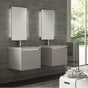 Lacava - Wall-mount under counter vanity with a drawer and notch in back. H261T sold separately.W:23 3/4'', D: 20 7/8'', H:22''. - Gloss Ardesia