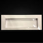 Lacava - Vanity-top wide center-bowl Bathroom Sink made of solid surface, with an overflow and decorative drain cover. - Gloss White