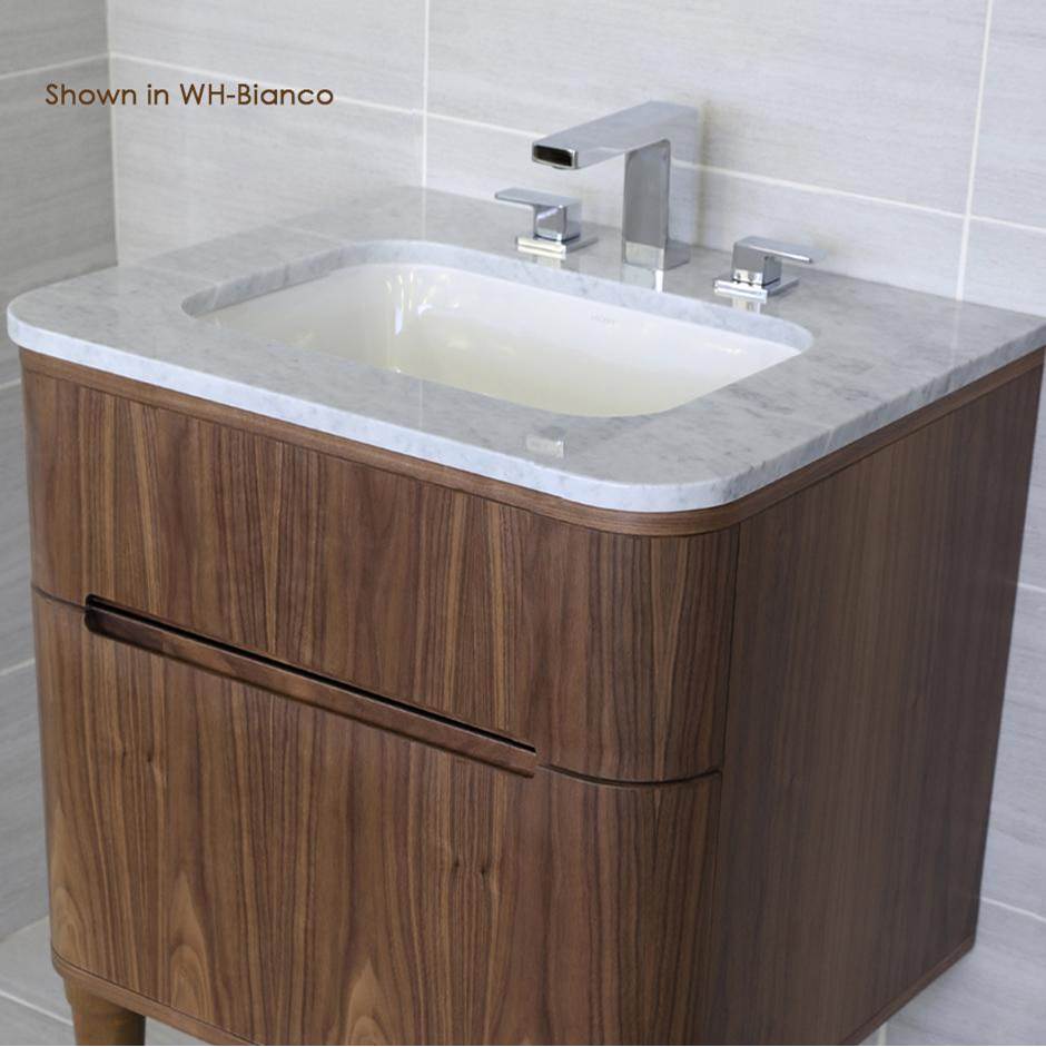 Lacava - Solid Surface countertop for vanity H271. - Obsidian