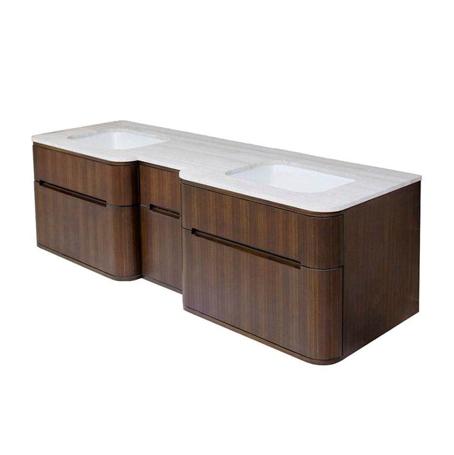 Lacava - Solid Surface countertop for vanity H276. - Lava