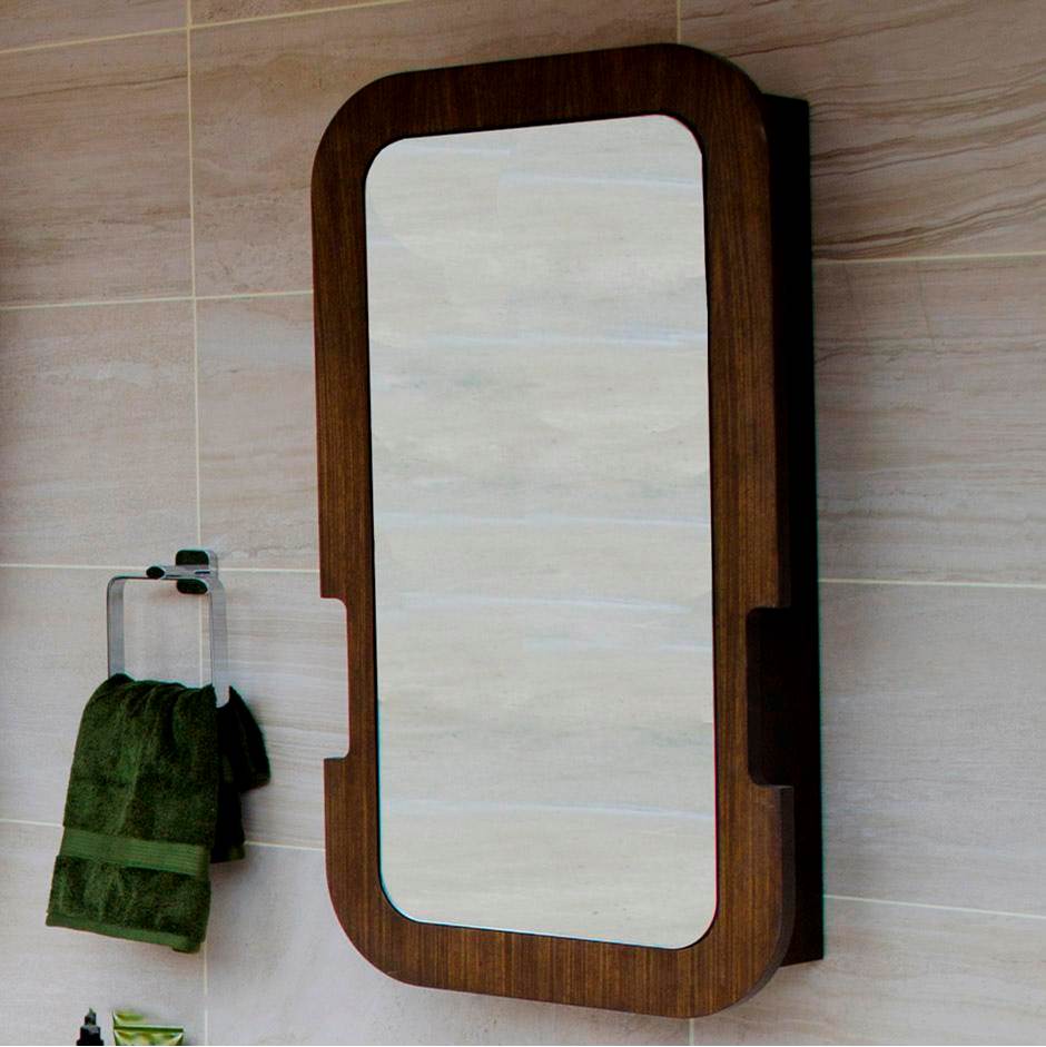Lacava - Wall mounted medicine cabinet with wood frame, right hinged mirror door, three adjustable glass shelves, 20''W X 5''D x 36''H - Gloss Ardesia
