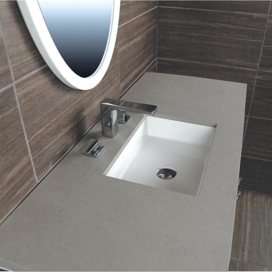 Lacava - Countertop for vanity STL-F-48 & STL-W-48, with a cut-out for Bathroom Sink 5452UN. W: 48'', D: 21'', H: 3 /4''. - Obsidian