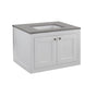 Lacava - Wall-mount under-counter vanity with two doors (knobs included). - Gloss Ardesia
