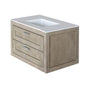 Lacava - Wall-mount under-counter vanity with two drawers (knobs included). - Gloss Ardesia
