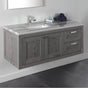 Lacava - Wall-mount under-counter vanity with two doors on the left and two drawers on the right. - Gloss Ardesia