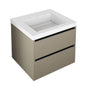 Lacava - Wall-mount under counter vanity with 2 drawers and notch in back. H261T sold separately.W:23 3/4'', D: 20 7/8'', H:22''. - Gloss Ardesia