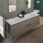 Lacava - Vanity top solid surface Bathroom Sink with overflow. - Gloss White