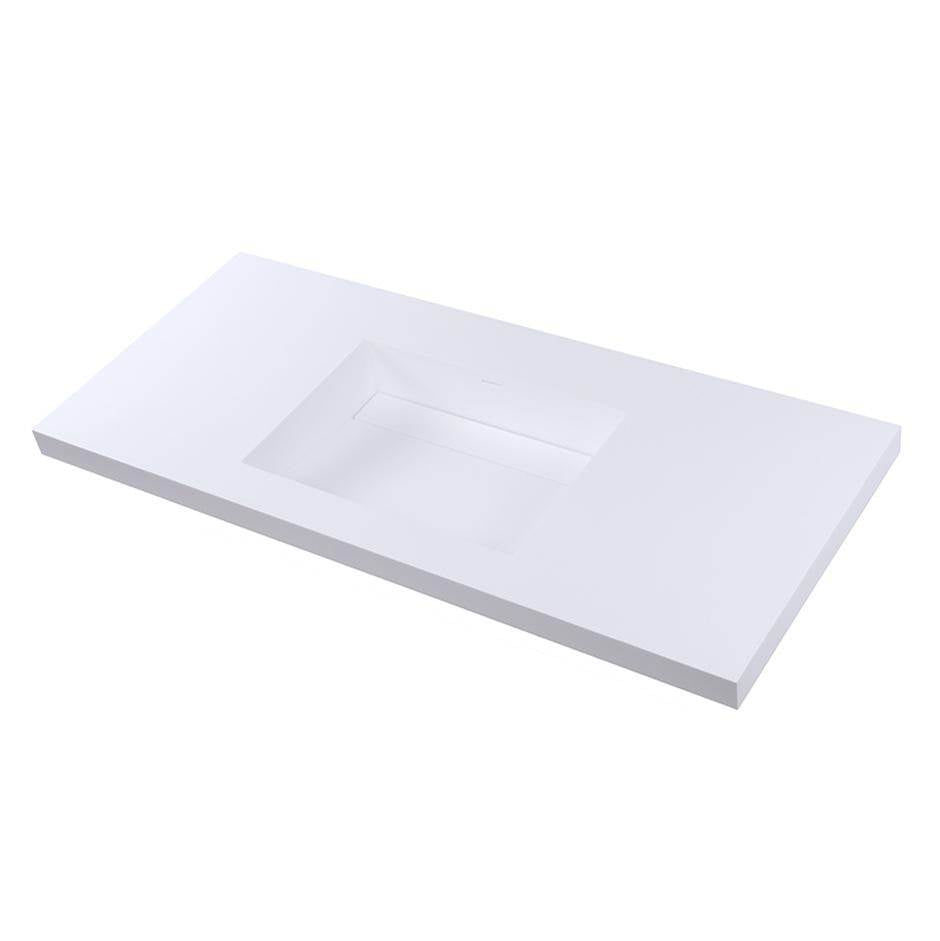 Lacava - Vanity-top Bathroom Sink made of solid surface - Matte White
