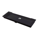 Lacava - Under-counter Bathroom Sink made of solid surface with an overflow. W: 47 1/2'', D: 15'', H:5 3/4'' - Matte Black