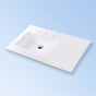 Lacava - Vanity top solid surface Bathroom Sink with overflow. - Matte White
